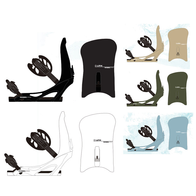 LINK GREED PROスノーボード ビンディング バインディング 24-25 LINK/リンク GREED PRO グリードプロ メンズ レディース