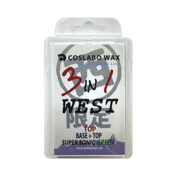 COSLABO WAX / コスラボワックス 3IN1 WEST パウダー トップ ベース ワックス スノーボード 板 メール便対応