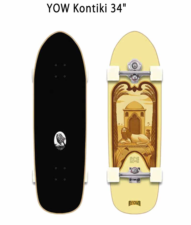 即出荷 YOW/ヤウ SKATE KONTIKI コンチキ 34inc サーフスケート ロング