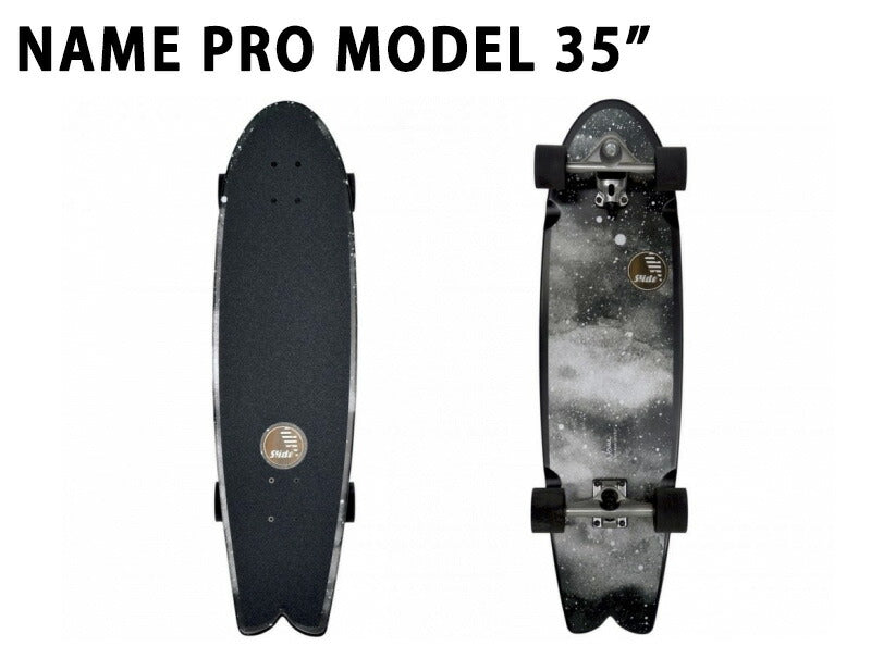 SLIDE/スライド NAME PRO MODEL 35inch SKATE サーフスケート ロングスケートボード ロングボード スケボー オフトレ