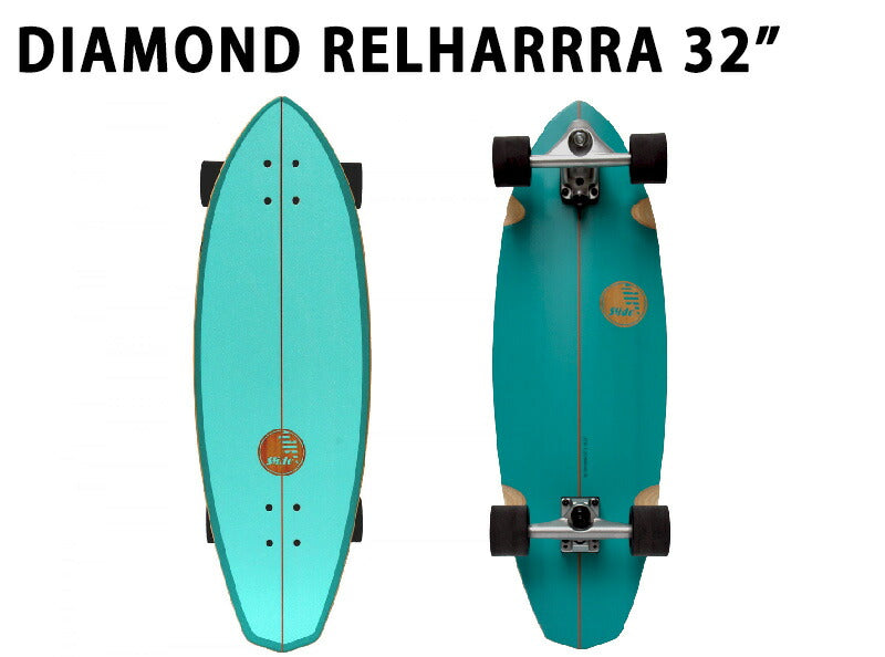 SLIDE / スライド DIAMOND RELHARRRA 32inch SKATE サーフスケート ロングスケートボード ロングボード スケボー オフトレ SURFSKATE