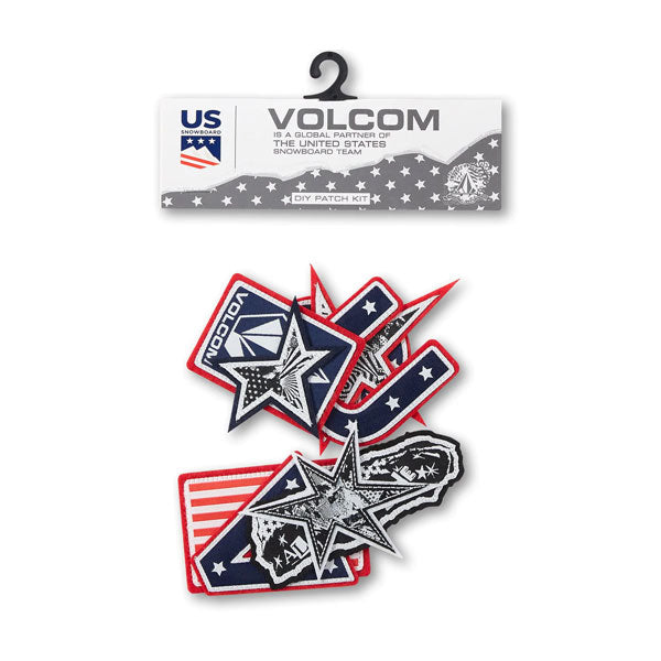 VOLCOM / ボルコム USST PATCH SET フェルトパッチ ワッペン アイロン接着式 メール便対応