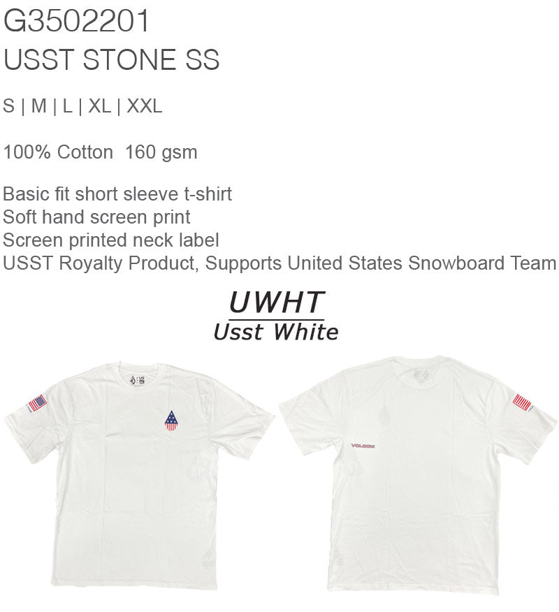 21-22 VOLCOM/ボルコム USST STONE SHORT SLEEVE T-SHIRT メンズ Tシャツ スノーボード メール便対応