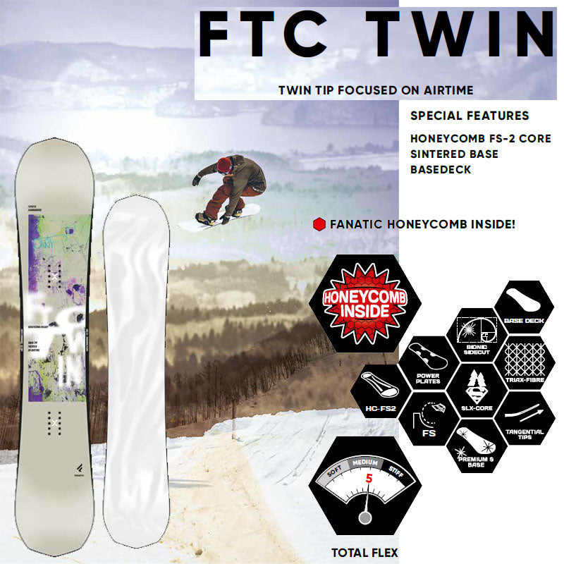 22-23 FANATIC/ファナティック FTC-TWIN メンズ レディース スノーボード オールラウンド 板 2023