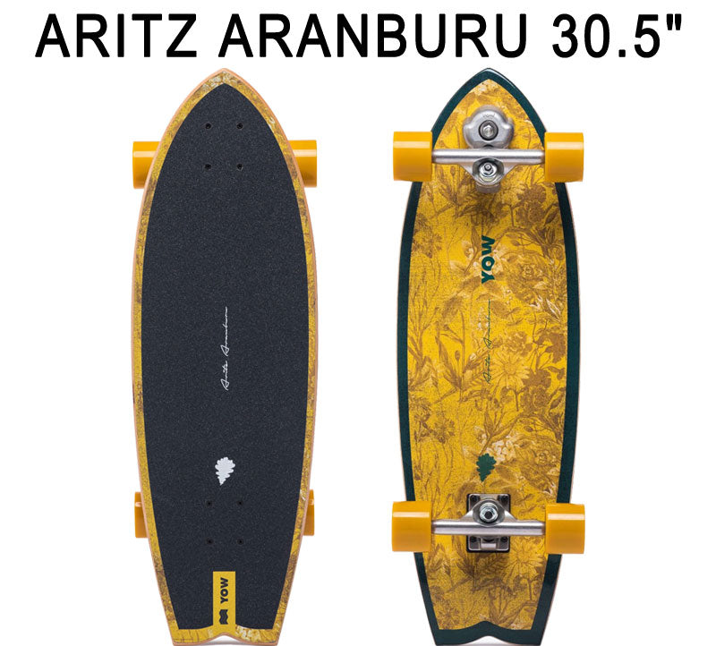 即出荷 YOW/ヤウ SKATE ARITZ ARANBURU アリツアランブル 30.5inc サーフスケート ロングスケートボード ロングボード スケボー オフトレ