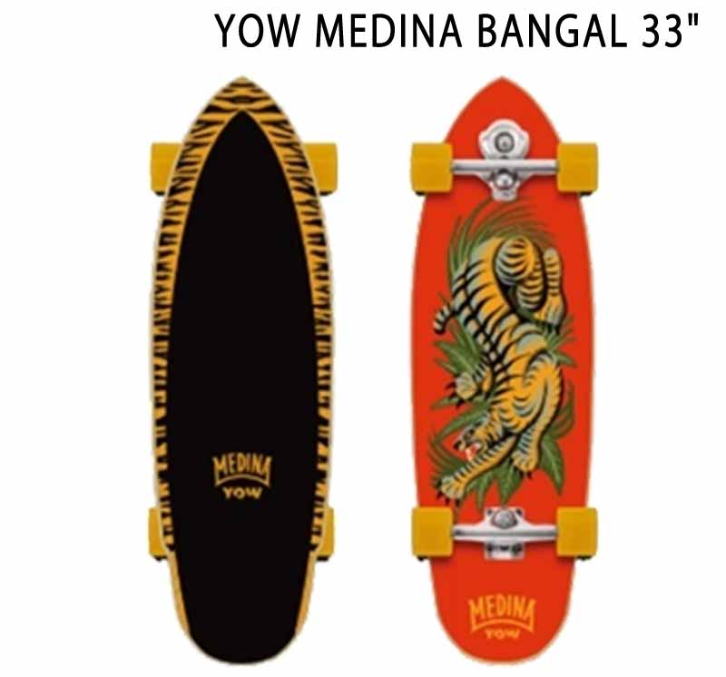 YOW ヤウ SKATE BANGAL ベンガル GABRIEL MEDINA 33inc サーフスケート ロングスケートボード ロングボード スケボー オフトレ