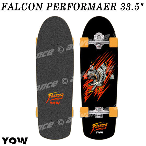 取り寄せ商品 YOW/ヤウ SKATE FALCON PERFORMER ファルコンパフォーマー 33.5inc サーフスケート ロングスケートボード ロングボード スケボー オフトレ