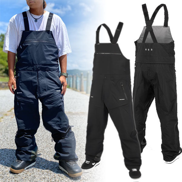 23-24 VOLCOM/ボルコム 3L GORE-TEX BIB overhauler メンズ レディース 防水ゴアテックスビブパンツ スノーボードウェア スノーウェアー 2024