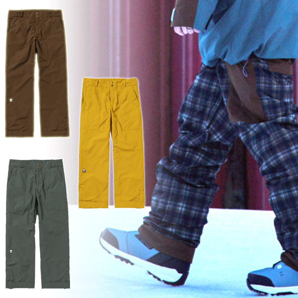 23-24 INHABITANT/インハビタント THE BAKER PANT ベイカーパンツ メンズ レディース 防水パンツ スノーボードウェア スノーウェアー 2024