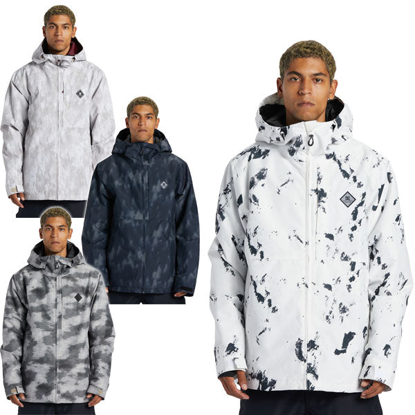 23-24 DC/ディーシー BASIS PRINT JACKET ベーシスプリント メンズ レディース 防水ジャケット スノーボードウェア スノーウェアー 2024