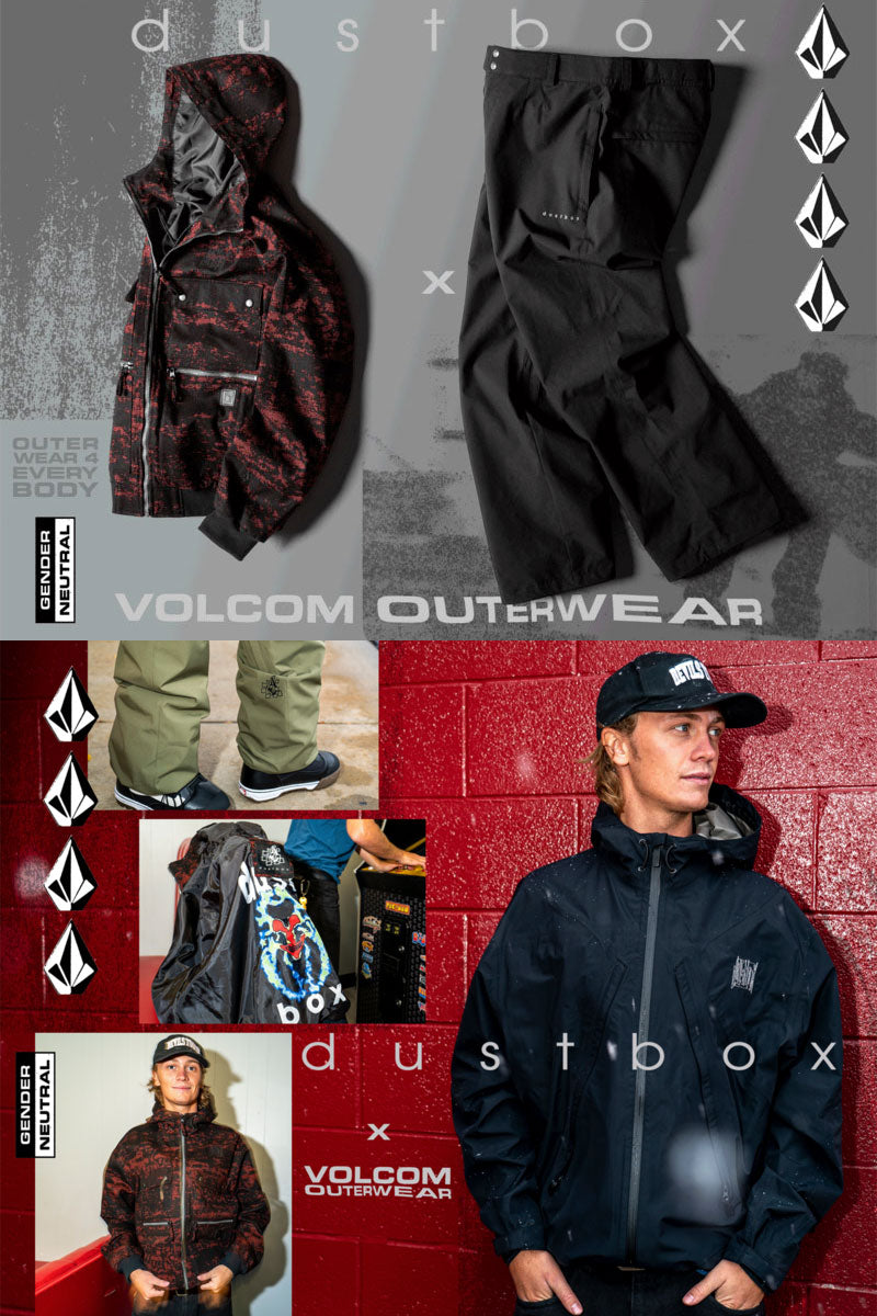 23-24 VOLCOM/ボルコム VLCMK×DUSTBOX pant メンズ レディース 防水パンツ スノーボードウェア スノーウェアー 2024