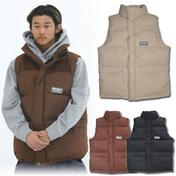 23-24 REPUBLIC &CO/リパブリック DWYCK vest メンズ レディース 防水ダウンベスト スノーボードウェア スノーウェアー 2024