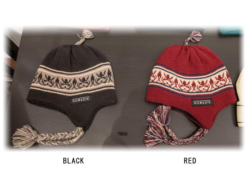 23-24 NOMADIK/ノマディック EAR FLAP beanie メンズ レディース ビーニー ニット帽 スノーボードウェア スノーアパレル 2024 メール便対応