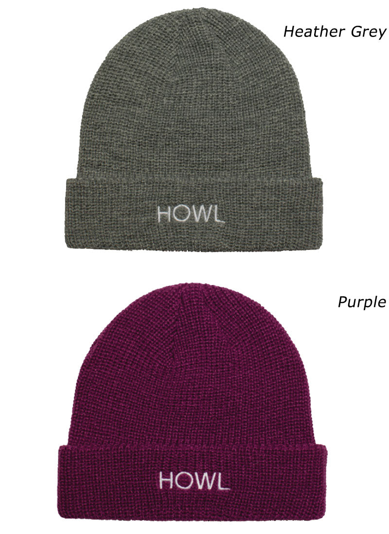 23-24 HOWL / ハウル GASOLINE beanie メンズ レディース ビーニー ニット帽 スノーボードウェア スノーアパレル 2024 メール便対応