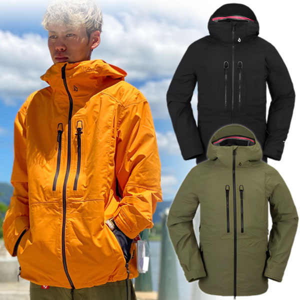 23-24 VOLCOM/ボルコム GUIDE GORE-TEX jacket メンズ レディース 防水ゴアテックスジャケット スノーボードウェア スノーウェアー 2024