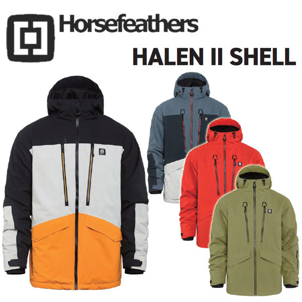 23-24 HORSEFEATHERS/フォースフェザーズ HALEN 2 SHELL JACKET メンズ 防水ジャケット スノーボードウェア スノーウェアー 2024