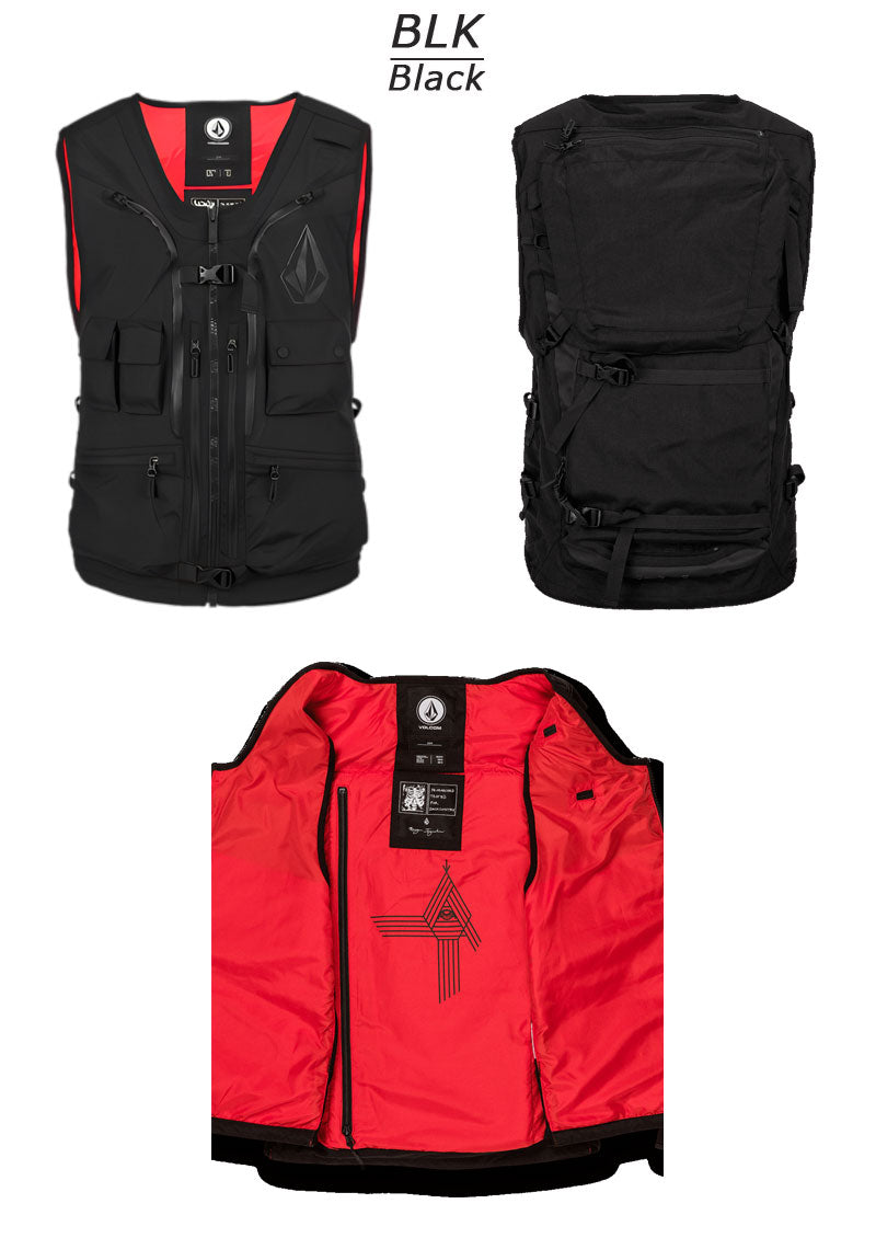 Volcom Iguchi Slack Vest バックカットリー ベスト L Volcom Iguchi Slack Vest - Blk - 701 Cycle and Sport