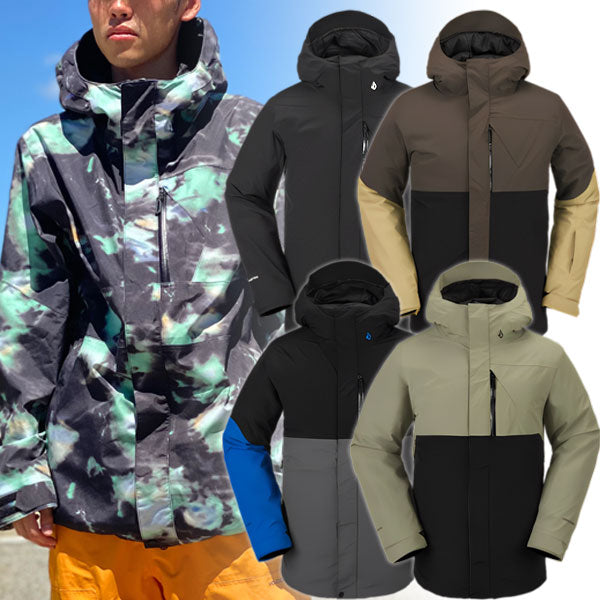 23-24 VOLCOM/ボルコム L GORE-TEX jacket メンズ レディース 防水ゴアテックスジャケット スノーボードウェア スノーウェアー 2024