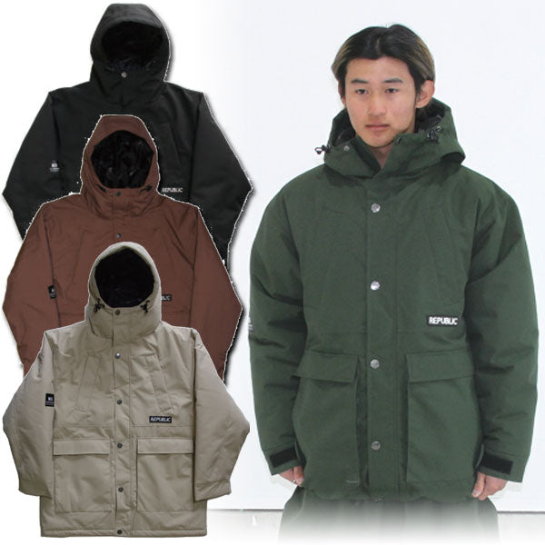 23-24 REPUBLIC &CO/リパブリック NAUGHTY MOUNTAIN parka メンズ レディース 防水ジャケット スノーボードウェア スノーウェアー 2024