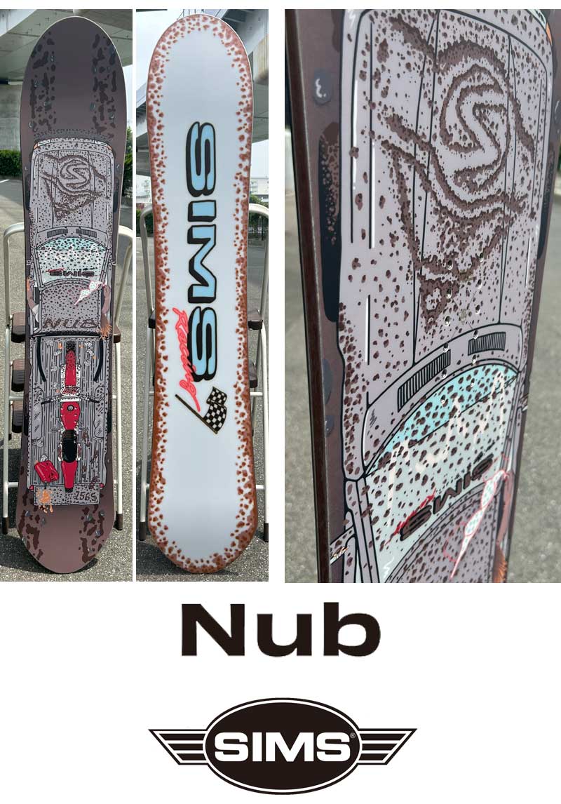 23-24 SIMS / シムス NUB ナブ メンズ スノーボード パウダー 板 2024