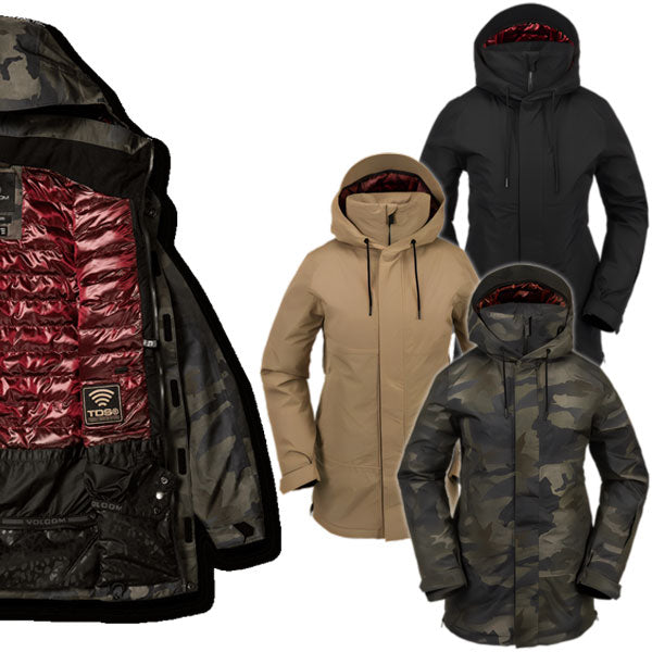 23-24 VOLCOM/ボルコム PAXSON 2L TDS INF parka レディース 防水ジャケット スノーボードウェア スノーウェアー 2024