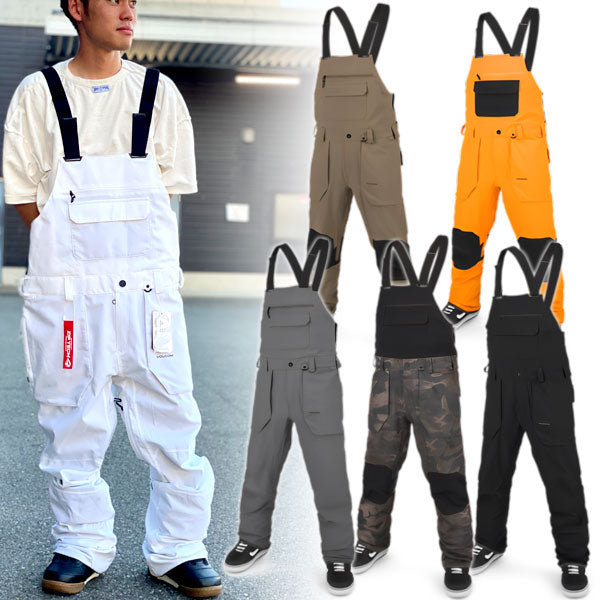 23-24 VOLCOM/ボルコム ROAN BIB overall メンズ レディース 防水ビブパンツ スノーボードウェア スノーウェアー 2024