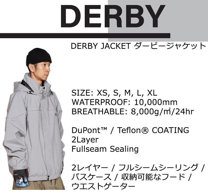 23-24 SCAPE/エスケープ DERBY JACKET ダービージャケット メンズ レディース 防水ジャケット スノーボードウェア スノーウェアー 2024