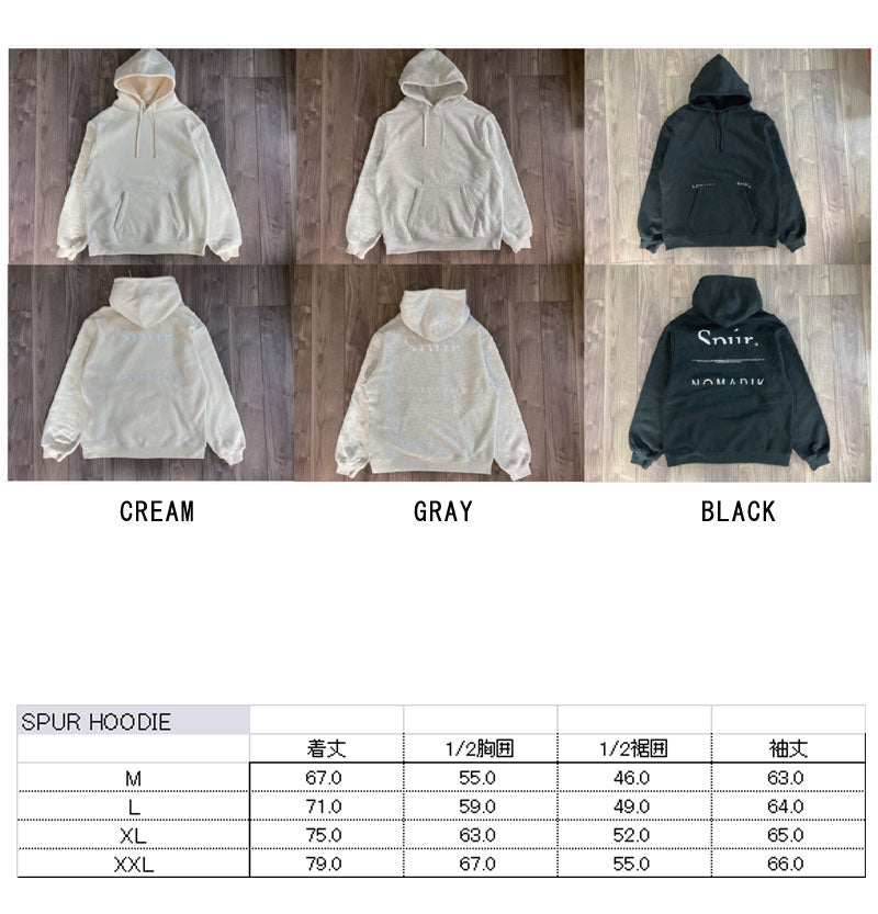 23-24 NOMADIK/ノマディック SPUR hoodie メンズ レディース フーディー スノーボードアパレル スノーパーカー 2024