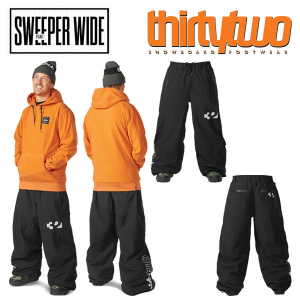 23-24 THIRTYTWO/サーティーツー SWEEPER WIDE pant スイーパーワイドパンツ メンズ レディース 防水パンツ スノーボードウェア スノーウェアー 2024