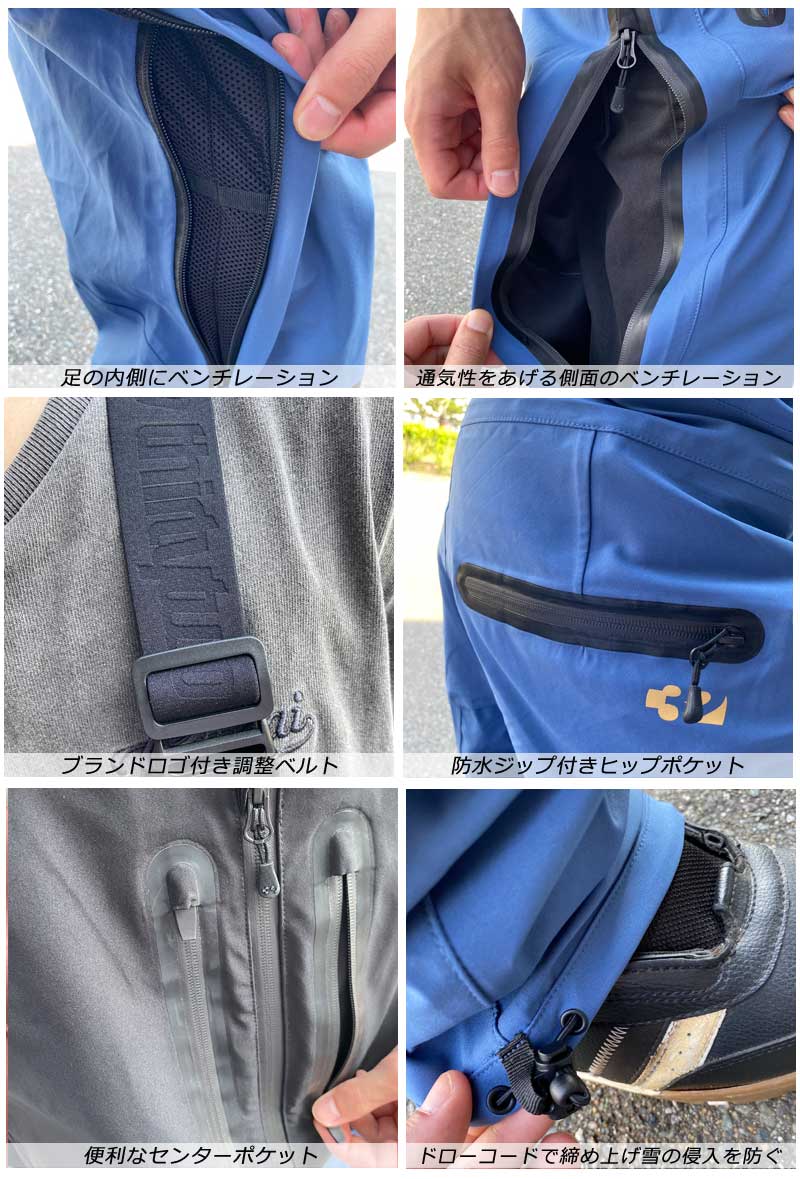 23-24 THIRTYTWO/サーティーツー TM-3 bib pant メンズ レディース