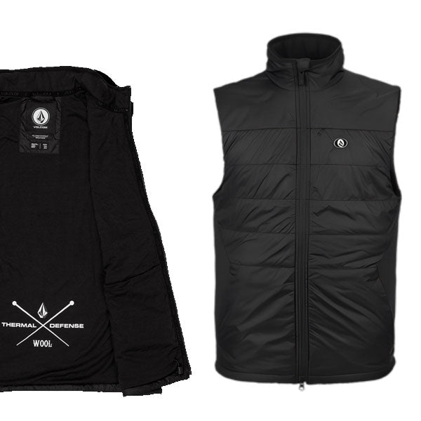 23-24 VOLCOM/ボルコム UTILITY PUFF vest メンズ レディース ベスト スノーボードアパレル 2024