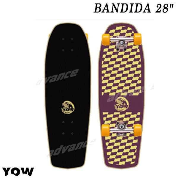 取り寄せ商品 YOW ヤウ SKATE BANDIDA バンディダ 28inc サーフスケート ロングスケートボード ロングボード スケボー スケートボード