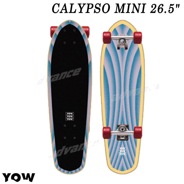 取り寄せ商品 YOW/ヤウ SKATE CALYPSO MINI カリプソミニ 26.5inc サーフスケート ロングスケートボード ロングボード スケボー