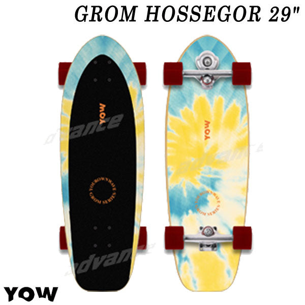取り寄せ商品 YOW/ヤウ SKATE GROM HOSSEGOR グロムホセゴー 29inc サーフスケート ロングスケートボード ロングボード スケボー オフトレ