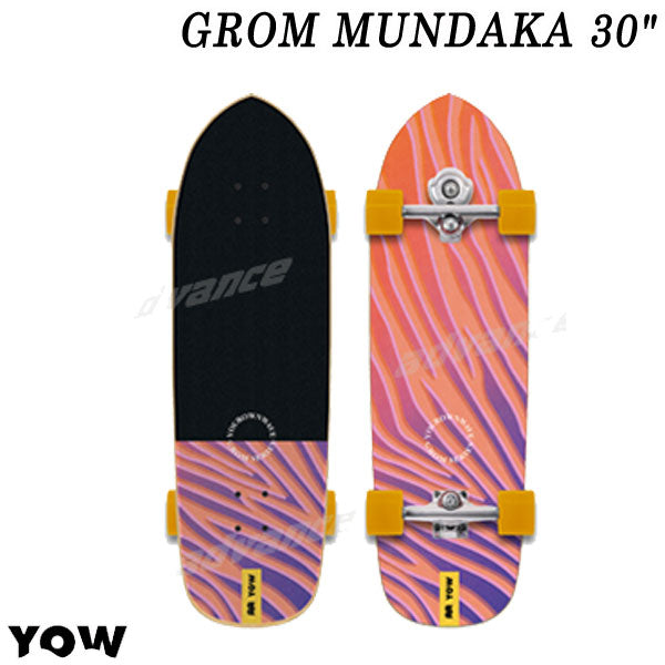 取り寄せ商品 YOW/ヤウ SKATE GROM MUNDAKA グロムムンダカ 32inc サーフスケート ロングスケートボード ロングボード スケボー オフトレ