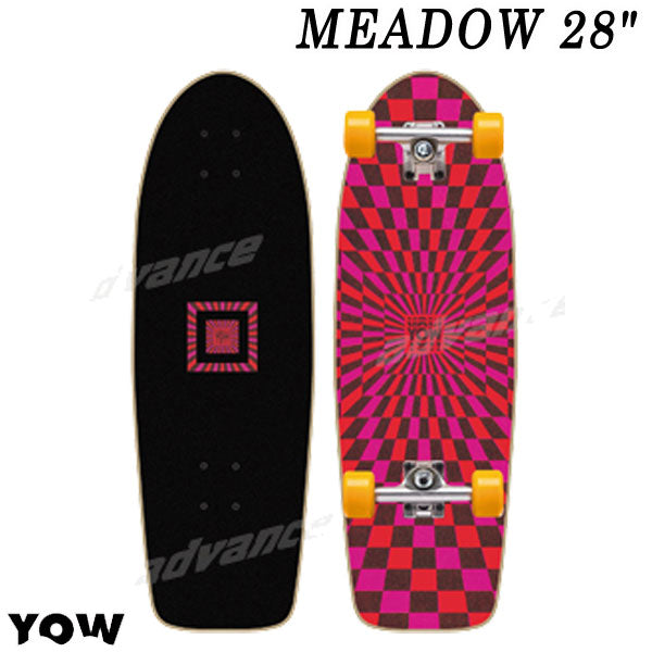取り寄せ商品 YOW/ヤウ SKATE MEADOW メドゥー 28inc サーフスケート ロングスケートボード ロングボード スケボー