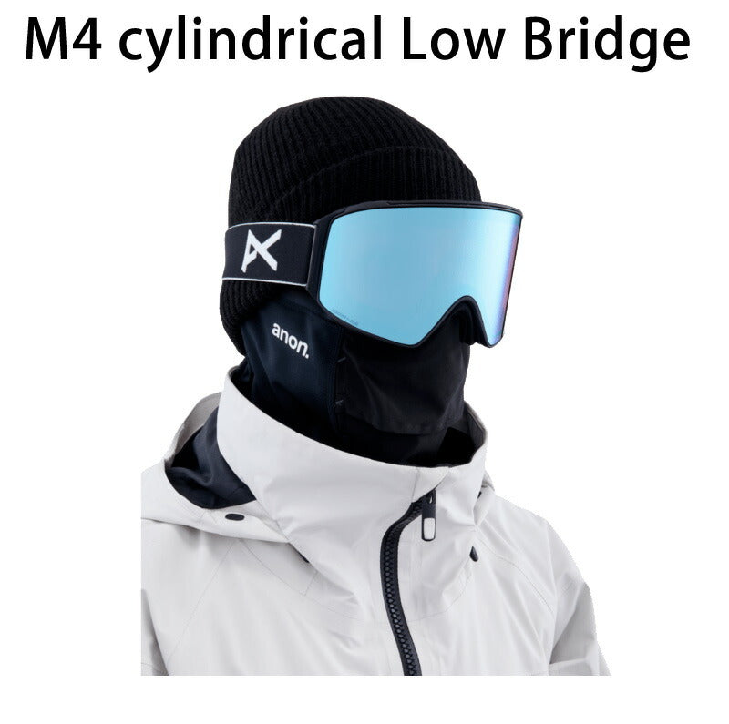 24-25 ANON/アノン M4 CYLINDRICAL LOW BRIDGE エムファイブ メンズ レディース ゴーグル マグネット スノーボード スキー 2025 型落ち