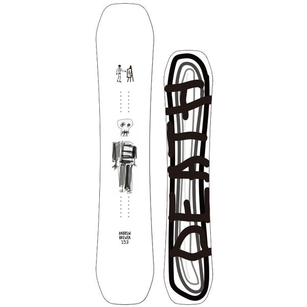 24-25 DEATH LABEL / デスレーベル ANDREW BREWER アンドリュー・ブリューワー メンズ スノーボード ジブ グラトリ 板 2025 型落ち