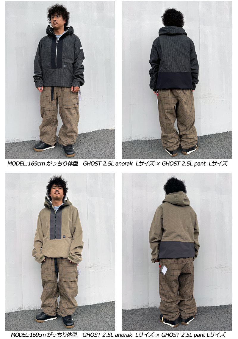 686 アノラックジャケット スノーボードウェア 24-25 24-25 SIX EIGHT SIX/686 GHOST 2.5L SHELL anorak メンズ レディース