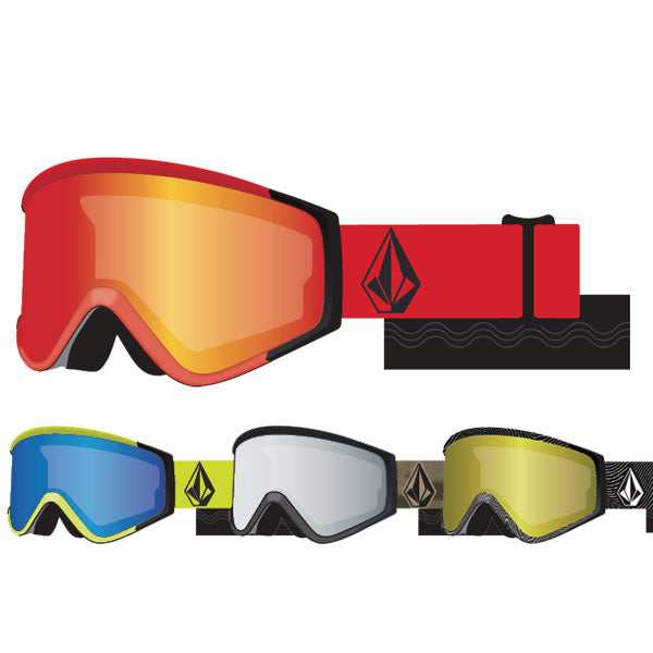 24-25 VOLCOM/ボルコム ATTUNGA YOUTH レギュラーストラップ キッズ ユース ゴーグル ジャパンフィット スノーボード スキー 2025 型落ち