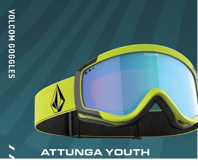 24-25 VOLCOM/ボルコム ATTUNGA YOUTH レギュラーストラップ キッズ ユース ゴーグル ジャパンフィット スノーボード スキー 2025 型落ち