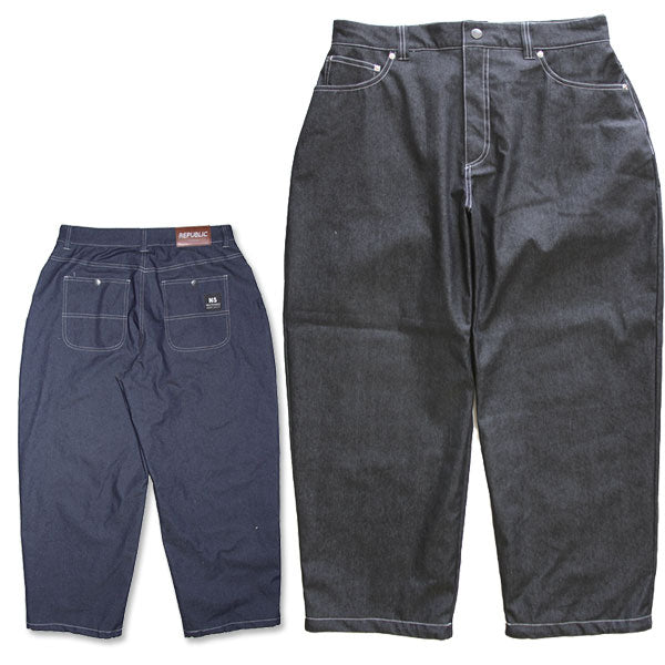 23-24 REPUBLIC &CO/リパブリック BAGGY DENIM pant メンズ レディース バギーデニムパンツ スノーボードウェア スノーウェアー 2024