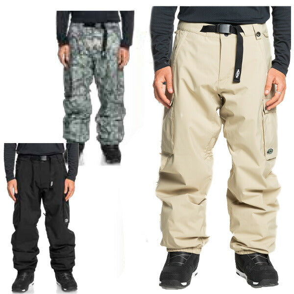 24-25 QUIKSILVER/クイックシルバー SNOW DOWN CARGO pant メンズ レディース 防水パンツ スノーボードウェア スノーウェアー 2025