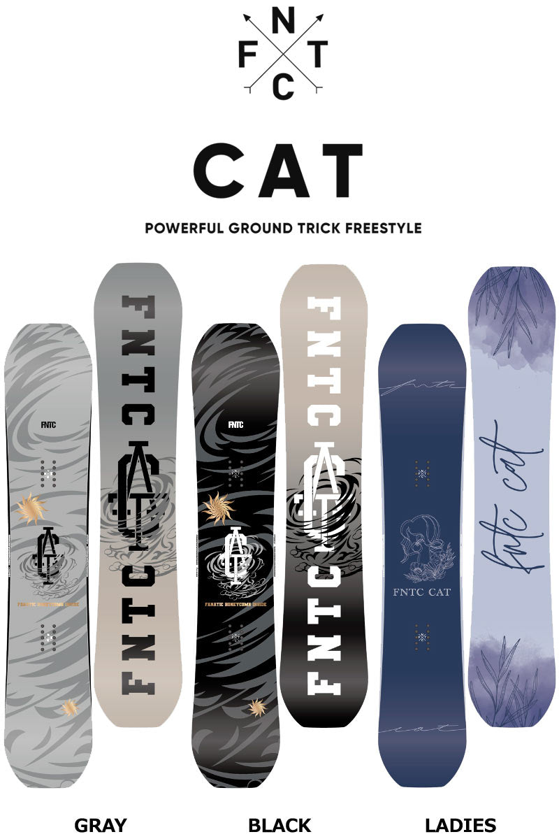 24-25 FNTC/エフエヌティーシー CAT メンズ レディース スノーボード スノボー先生 パウダー 板 2025 型落ち