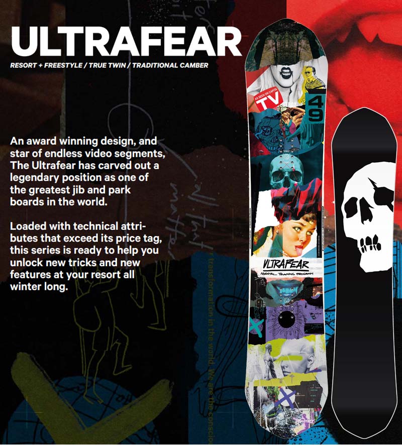 24-25 CAPITA / キャピタ ULTRAFEAR ウルトラフィアー 訳あり品 メンズ レディース スノーボード 板 2025 型落ち