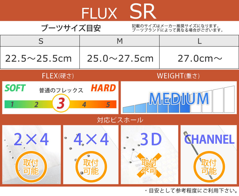 24-25 FLUX/フラックス SR エスアール メンズ レディース ビンディング