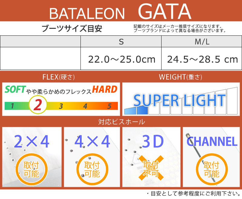 24-25 BATALEON / バタレオン GATA レディース ビンディング