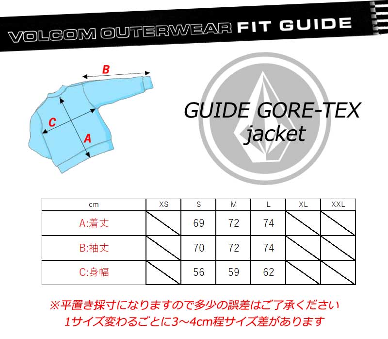 24-25 VOLCOM/ボルコム GUIDE GORE-TEX jacket メンズ