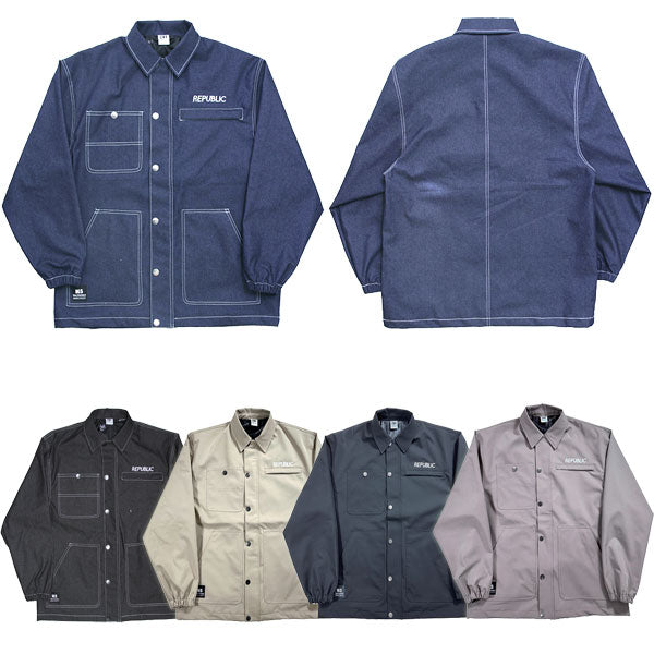 23-24 REPUBLIC &CO/リパブリック HUNTAING DENIM COAT jacket メンズ レディース 防水デニムジャケット スノーボードウェア スノーウェアー 2024