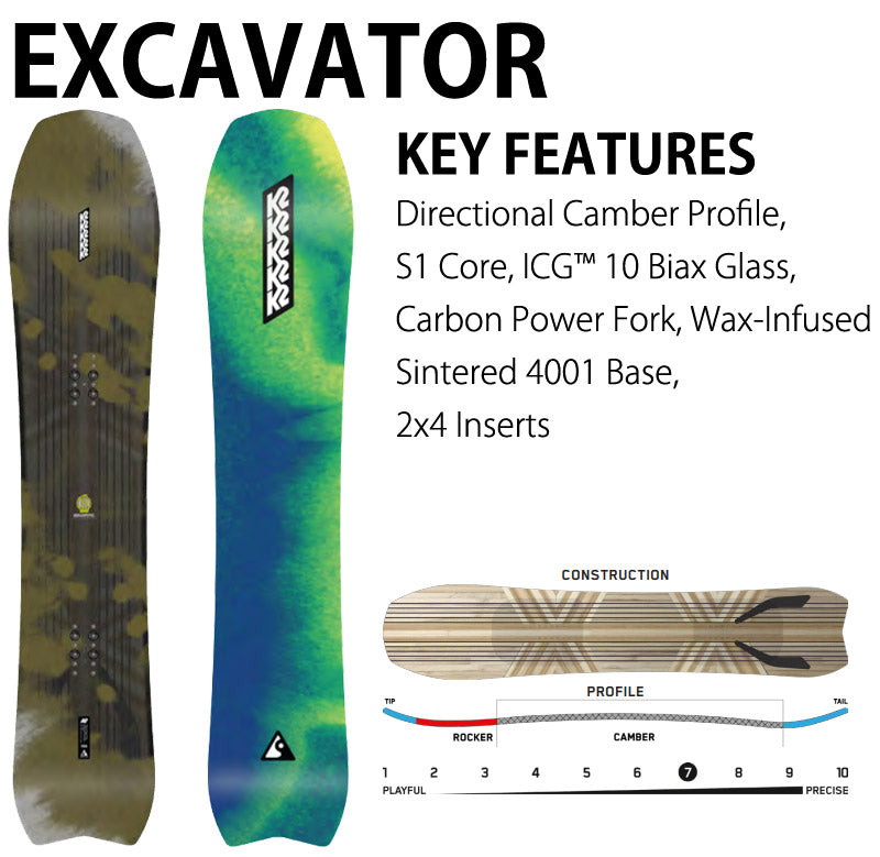 23-24 K2 / ケーツー EXCAVATOR エクスカベター メンズ
